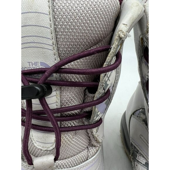 The North Face Girls Winter Snow Boots Size 4 Gray Toggle Waterproof Outdoors - Picture 8 of 16